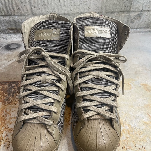 Adidas Superstar Jungle Boots Khaki and Black